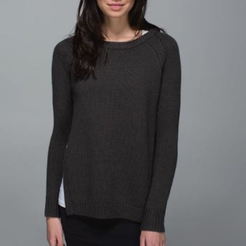 Lululemon Yin to You Sweater Dark Grey Size 6